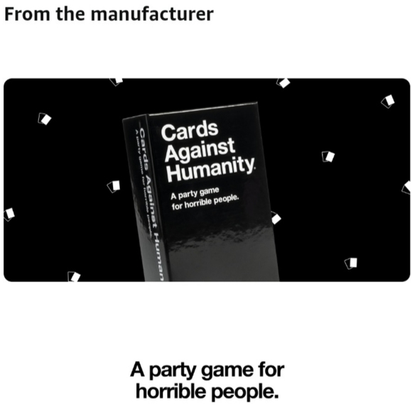 Cards Against Humanity "Cards Against Humanity" Party Card Game-Like New 17yrs + - Picture 5 of 13